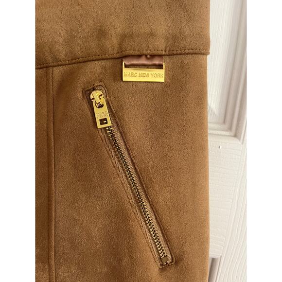 Marc New York Faux Suede Straight Pant - Picture 2 of 7
